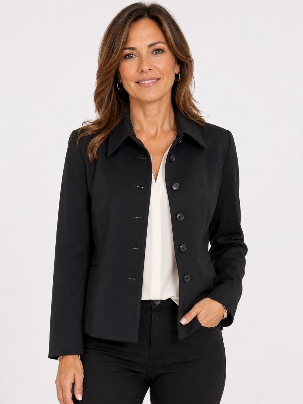 Louben lined black blazer